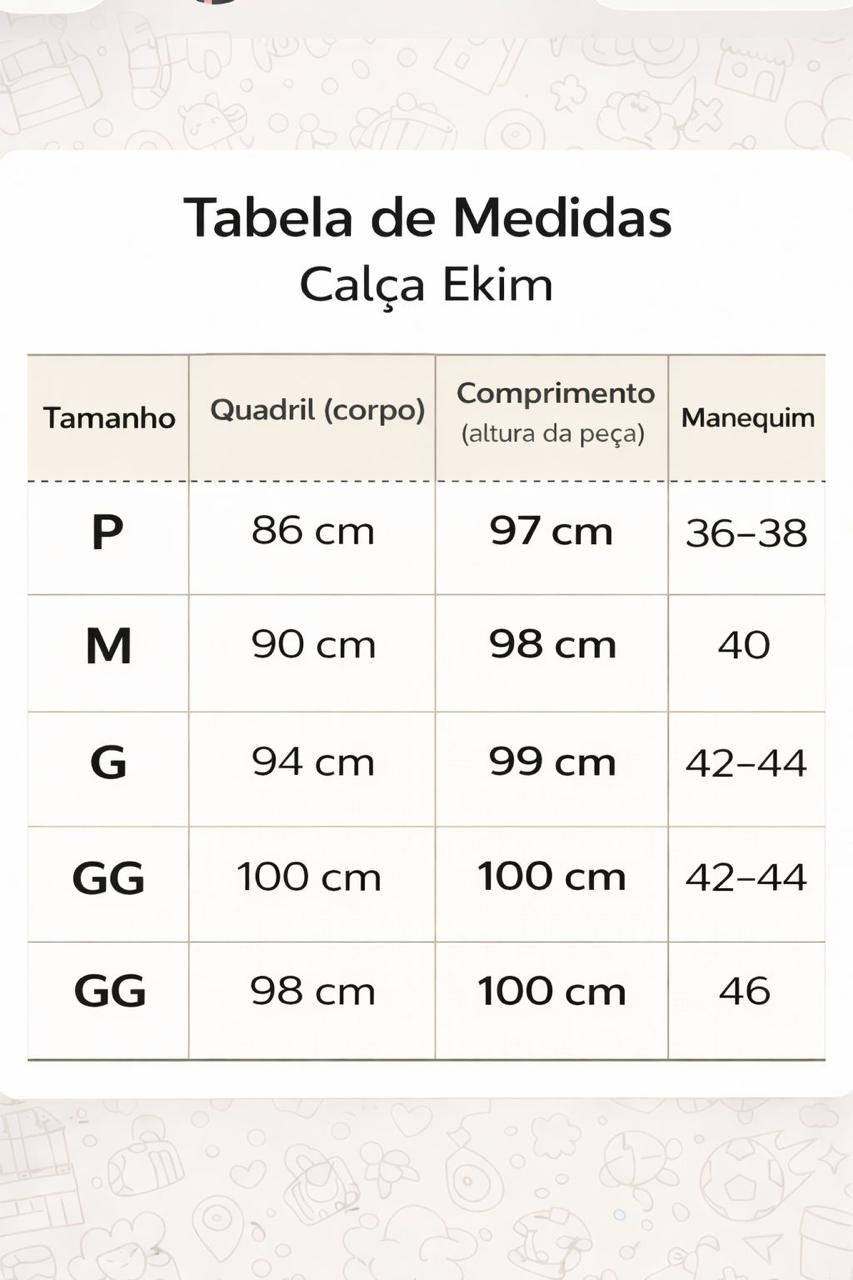 CALÇA EKIM TOPÁZIO